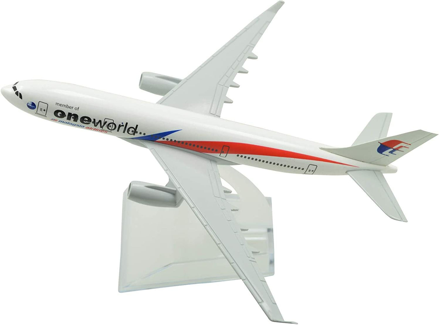 1:400 16cm Malaysia Airlines Airbus A330 ONE World Metal Airplane Mode Diecast