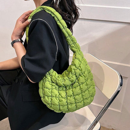 Casual Handbag for Women Cloth Shopper Shopping Bag Fabric Shoulder Side Bag