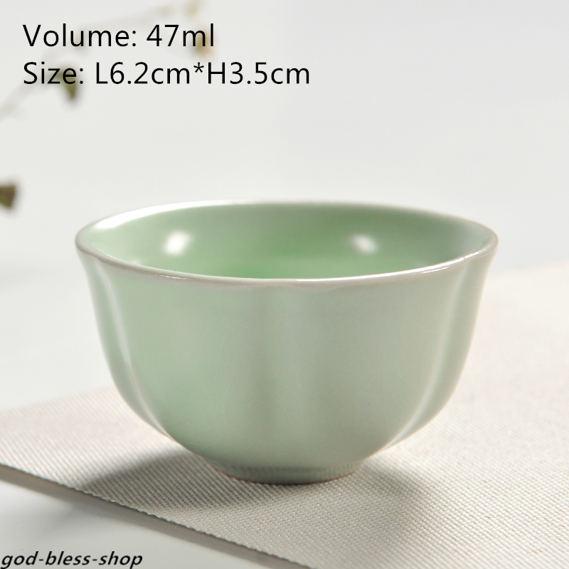 Ruyao Crackle Glaze Tea Cup Chinese Porcelain Kungfu Cup Of Tea China Ceramic