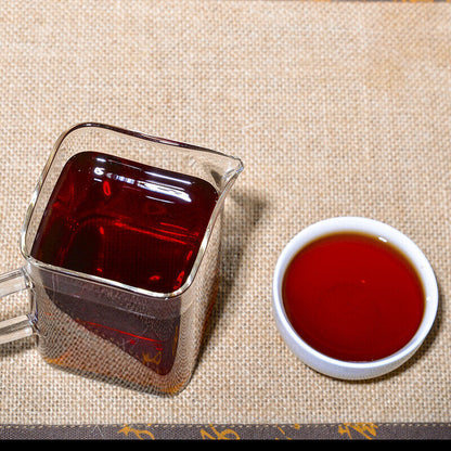 357 Pu'er Ripe Tea Cake Lao Banzhang Ripe Tea Cake Brown Mountain Ancient Tea
