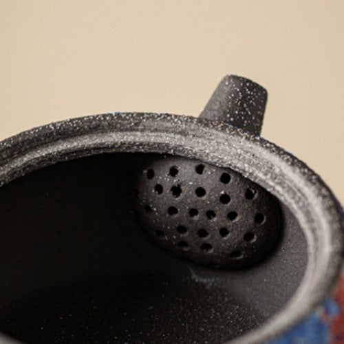 Crude Pottery Tea Pot Antique Style Chinese Ceramic Master Pot Handmade Craft