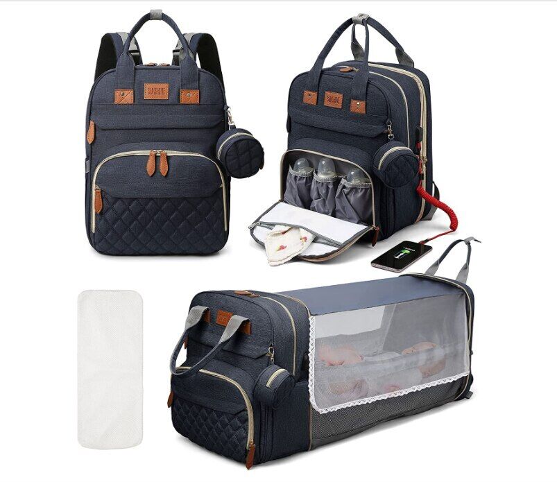 Diaper Bag Backpack Baby Bed Travel Bag Charge Diaper Bag Backpack Bed 3 types