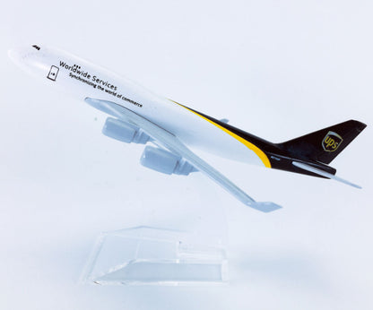 16cm UPS BOEING 747-400 Transport Aeroplane Airplane Diecast Aircraft Model