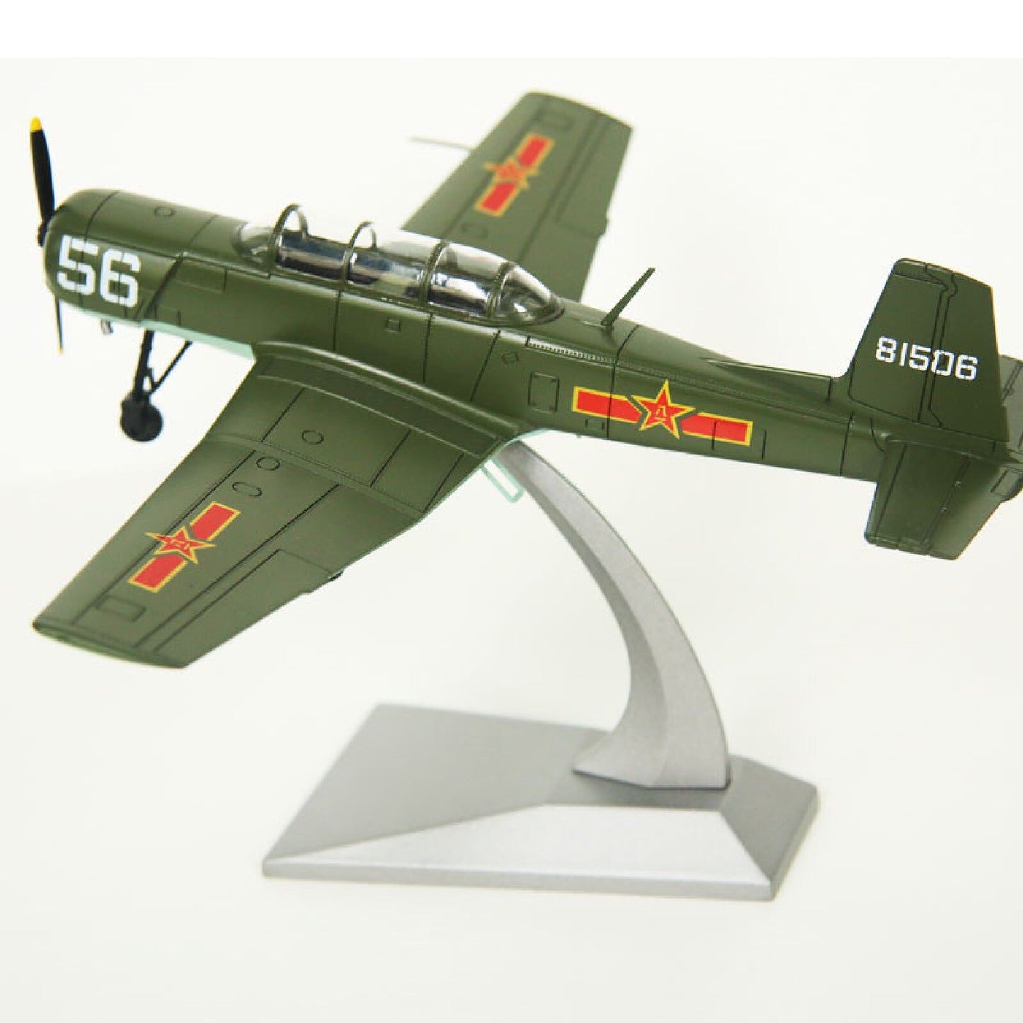 1:48 Plastic Nanchang CJ6/PT-6 Training Aircraft Plane Model With Stand Gifts