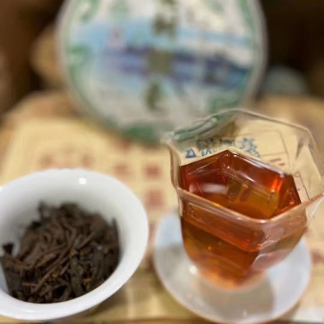 YUNNAN Pu-erh LAO SHU YIN HAO * 2007 Puwen YUNYA Aged Puer Tea Raw Cake 400g