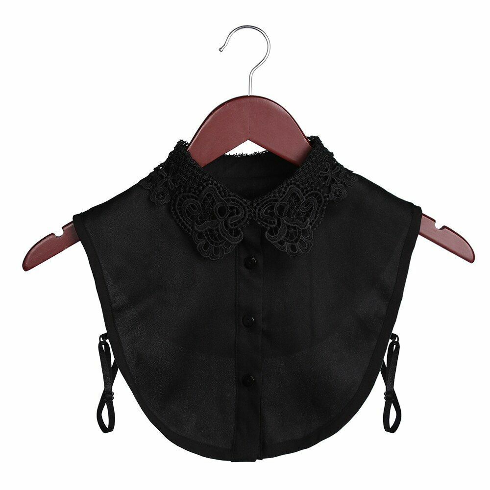 Shirt Collar Women Cotton Lace Fake Blouse Vintage Lapel Clothes Accessories Top