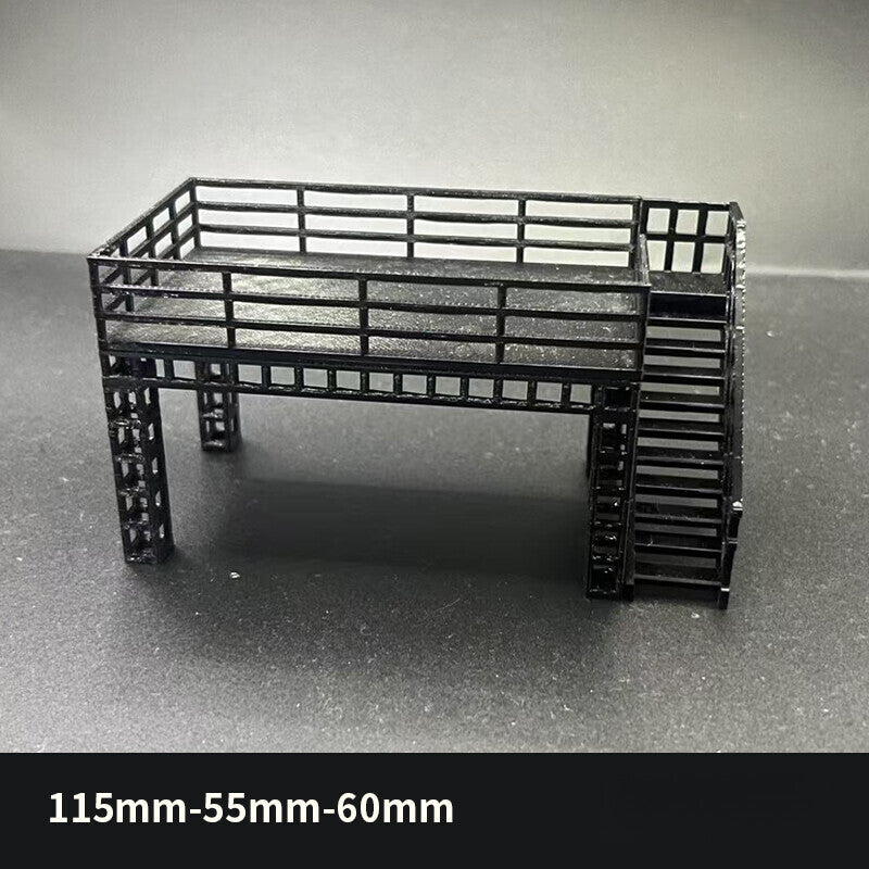 1/64 Parking Lot Model Car Display Stand Scene Building Model Accessory