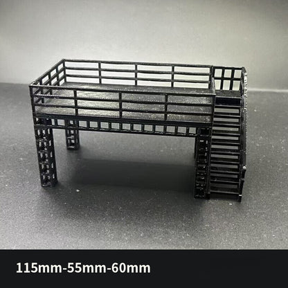 1/64 Parking Lot Model Car Display Stand Scene Building Model Accessory