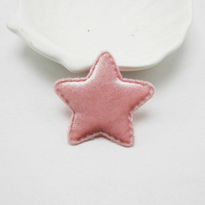 42Pcs/Lot 4.8cm Felt Star Shape Padded Appliques DIY Hairclips Accessories Patch