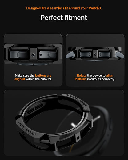 Rugged Armor Designed for Samsung Galaxy Watch 8 40Mm Case Durable TPU Cover (20