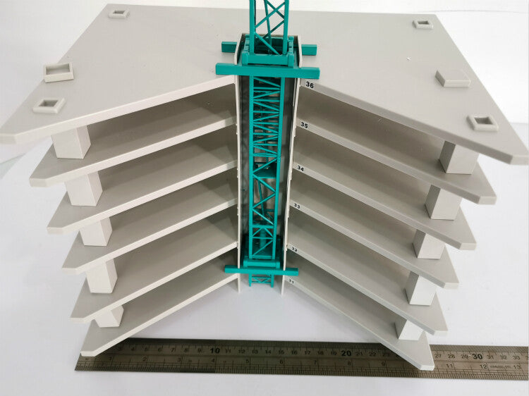 1:87 NZG LIEBHERR ED300L160 HC Tower Crane Contruction Machine Diecast Model