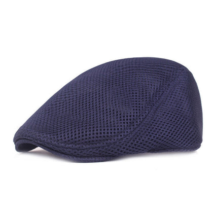 Hat Mesh Flat Cap Caps Beret Adjustable Men Women Casual Summer Fashion