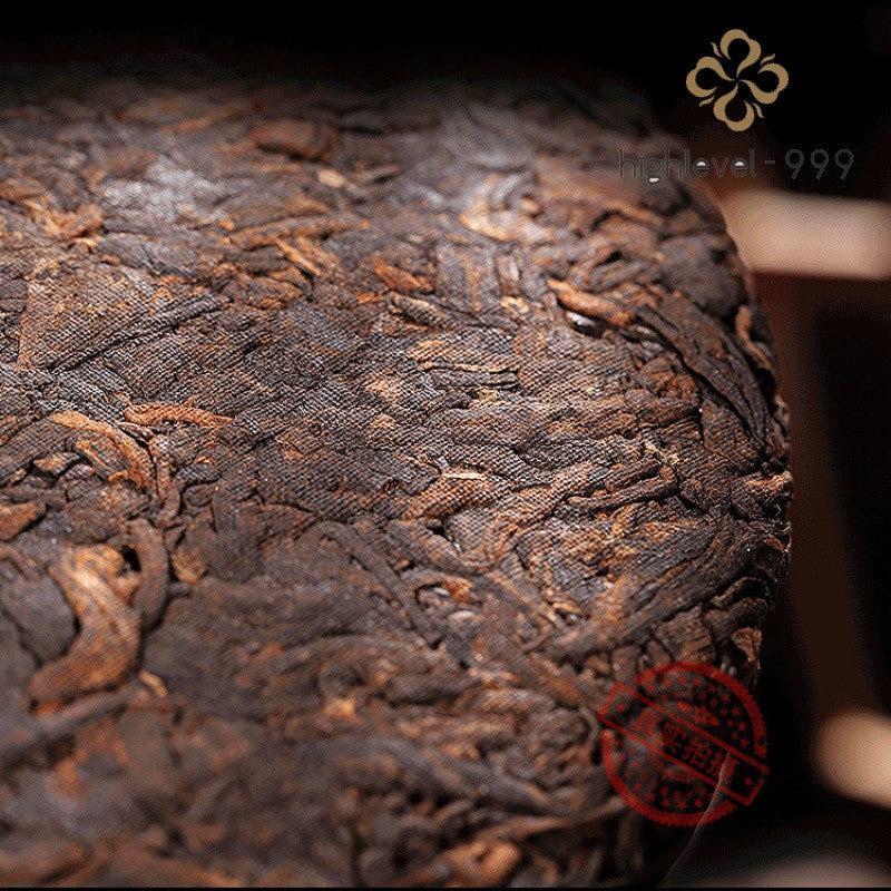357G Ripe Pu'er Tea Cake, Yiwu Qizi Yunnan Ancient Tree, Daily Drinking, Bulk Tea -