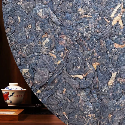 Yiwu Ecological Ancient Tree Yiwu Old Pu'er Ripe Tea Cakes 357g/12.59oz
