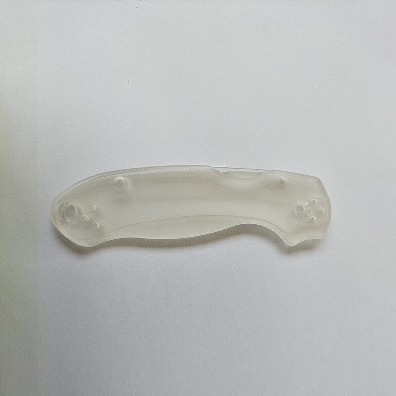 1 Pair Transparent Acrylic Knife Handle Scales for Spyderco C223 Para3 Knives
