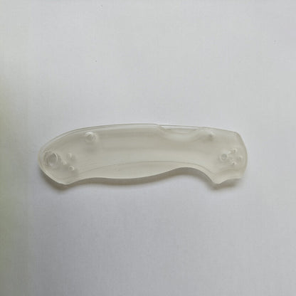 1 Pair Transparent Acrylic Knife Handle Scales for Spyderco C223 Para3 Knives