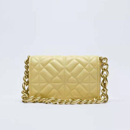 Soft Leather Chain Shoulder Bag Purse Handbag Clutch Tote High Quality S/L Sizes