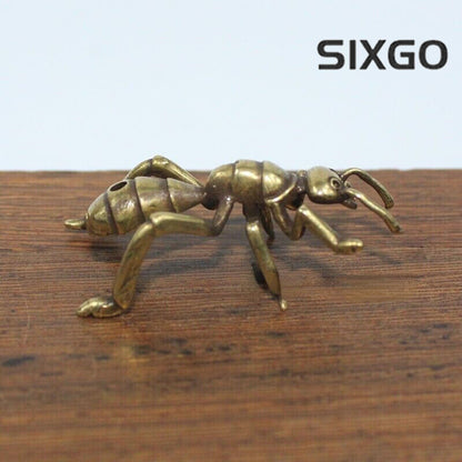 Ant Brass Figurine Statue House Office Table Decoration Animal Figurines Toys