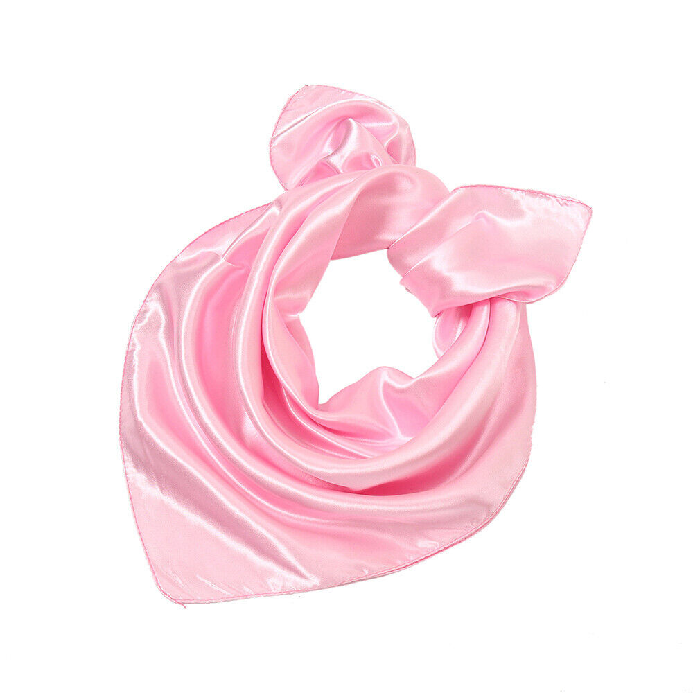 Silk Square Scarf 60cm Satin Neck Hair Tie Band Bag Ribbons Shawl Hijab 60*6