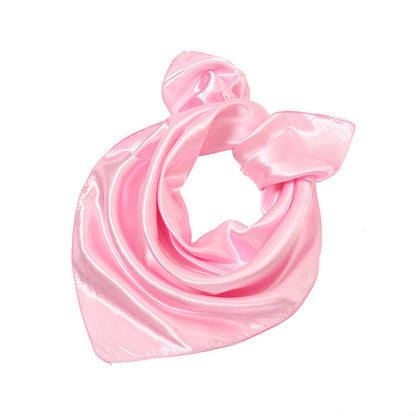 Silk Square Scarf 60cm Satin Neck Hair Tie Band Bag Ribbons Shawl Hijab 60*6