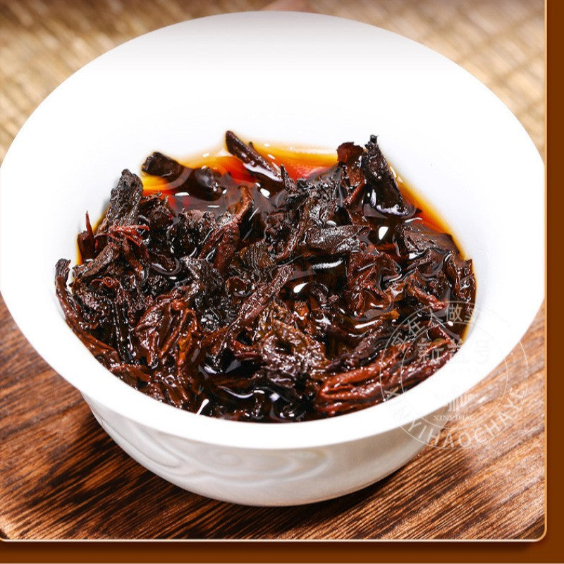 357g Pu'er Tea Ripe Tea Cake Ancient Tree Tea Yunnan Qizi Cake Tea