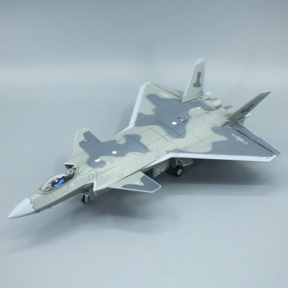 1:60 37CM China J-20 Stealth Fighter Plane Diecast Military Aircraft Model