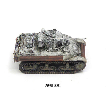 1/72 U.S Stuart Tank M5A1 Light Tank Snow Painting PP0058 Finished Model