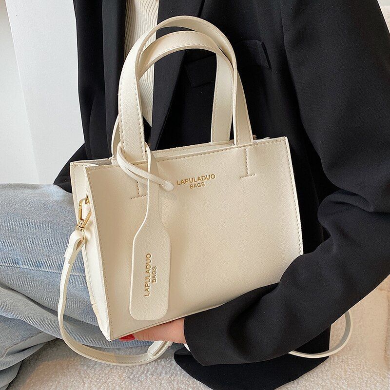 Soft Leather Crossbody Bag Women Solid Color Shoulder Purse Trendy Handbag Green