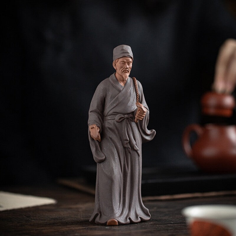 Huatuo Statue Yixing Zisha Purple Clay Tea Pet Decoration Handmade Artware New