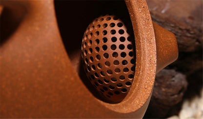 Ball Shaped Infuser Holes Marked Xishi Pot Chinese Yixing Old Duan Clay Tea Pot