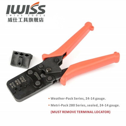 IWISS IWS-1424BN AWG24-14 0.14-2.0mm2 Auto Repair Tools Crimping Tool Crimper