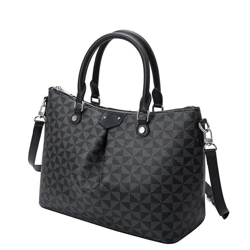 Large Handbag Women's Shoulder Bag Underarm Tote Purse Vintage Plaid Pouch 1 PC