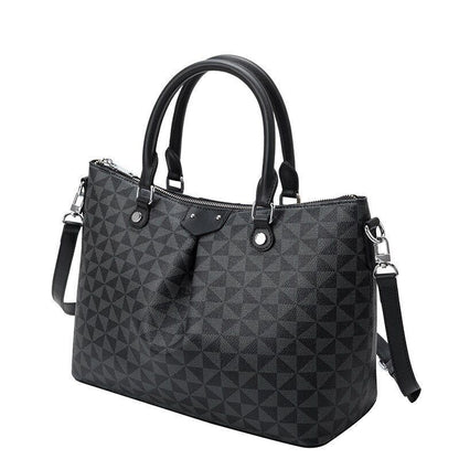 Large Handbag Women's Shoulder Bag Underarm Tote Purse Vintage Plaid Pouch 1 PC