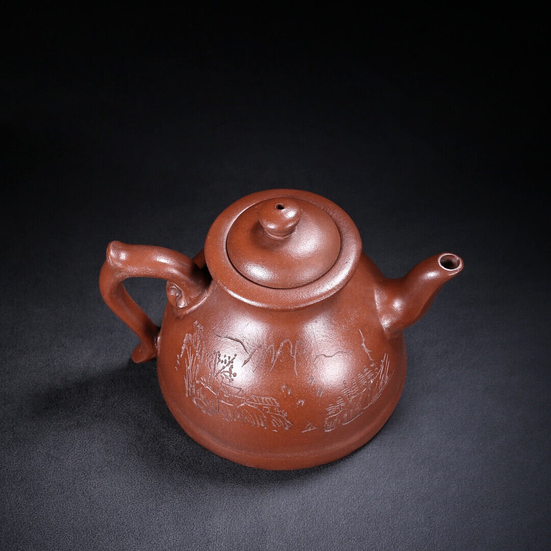 Chinese Yixing Zisha Clay Handmade Exquisite Teapot （清韵 底款：时大彬）