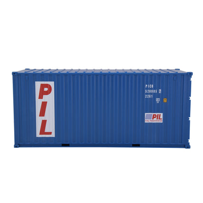 1:35 PIL 20GP Shipping Container Model Plastic Office Home Decorate Toy