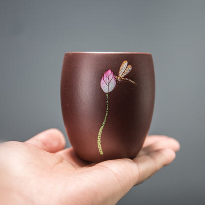 150ml Yixing Handmade Zisha Tea Cup Kung Fu Tea Set Purple Clay Cup Tea Ceremony