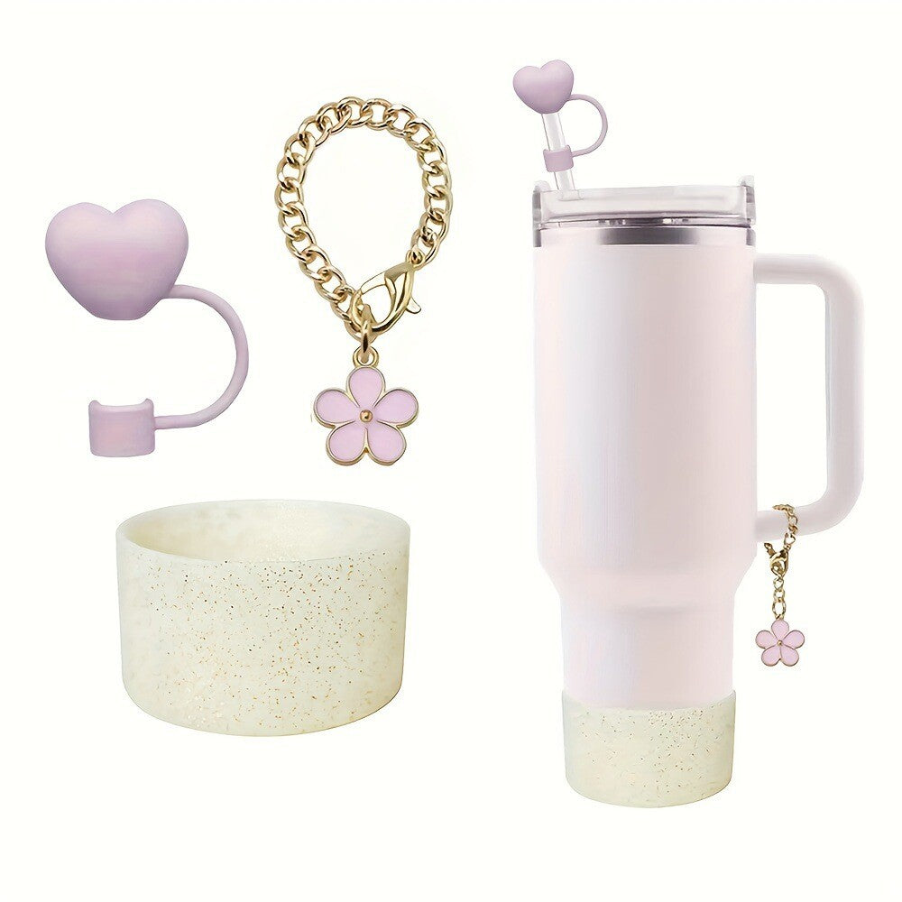 3Pcs Accessories Set for Stanley Cup 40 30oz Insulated Tumbler Travel Cup Decor