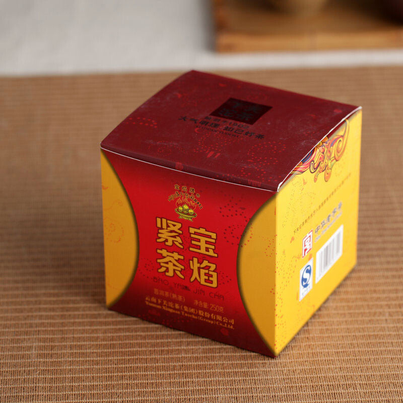2015 Xiaguan Tibetan Bao Yan Jin Cha Mushroom Shaped Ripe Pu-erh Puer Tea 250g