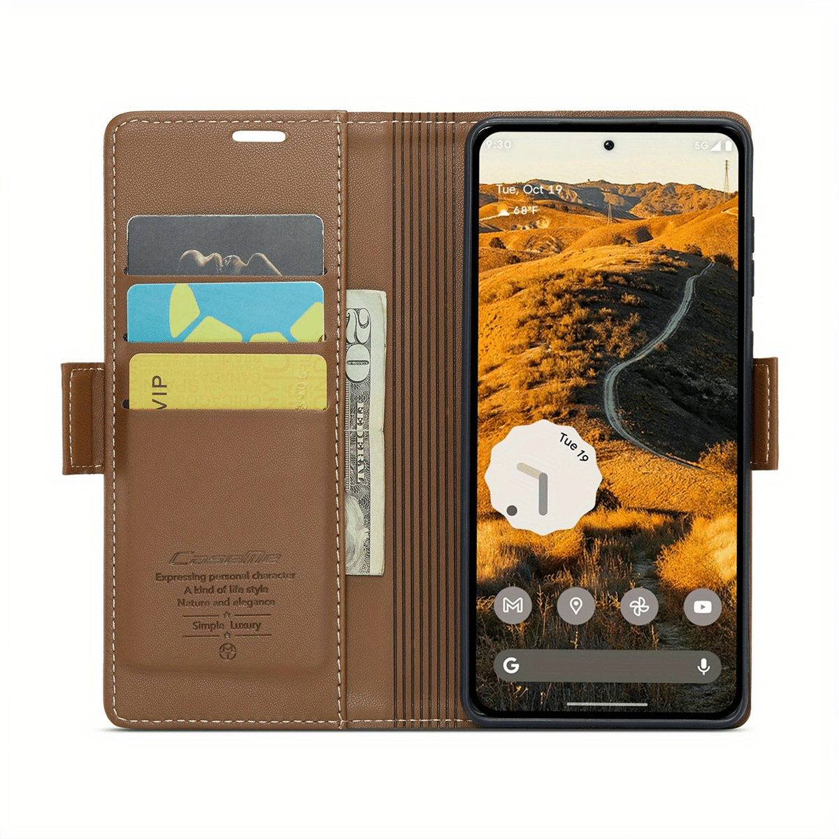 For Google Pixel 9 Pro XL 8Pro 7A 8A Wallet Case With Card Holder for Women Men