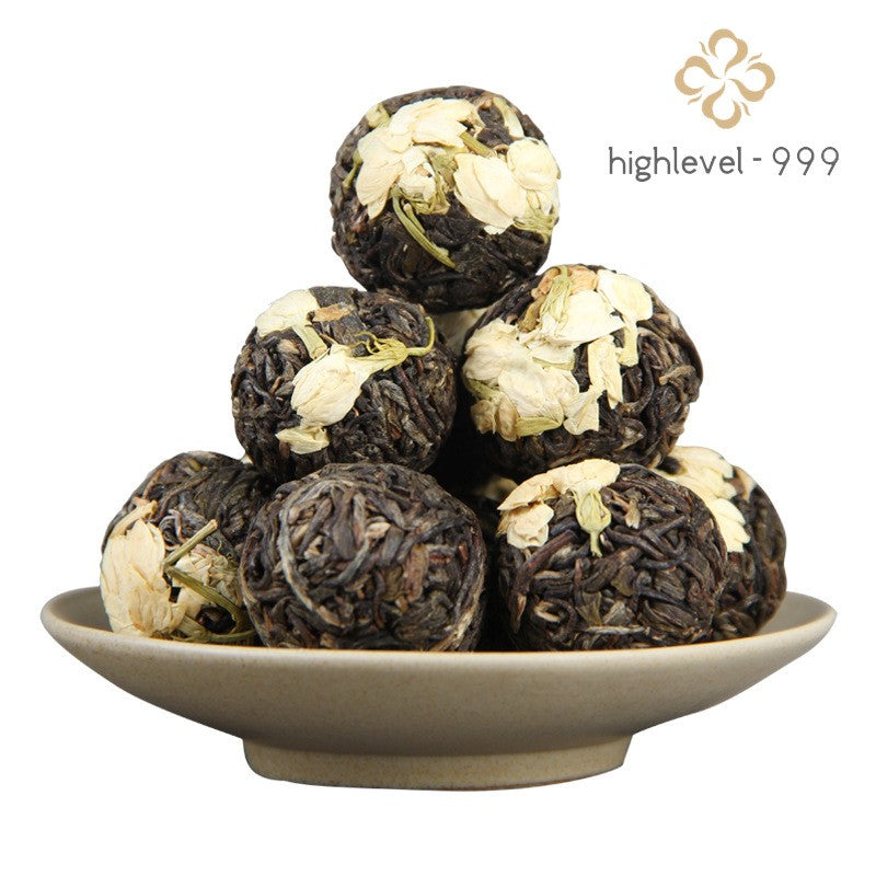 500g Pu'er Jasmine Tea Long Zhu Handmade Xiaotuo Tea Ancient Tree Tea Raw Tea