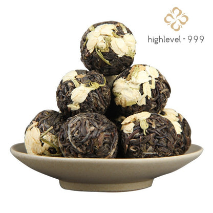 500g Pu'er Jasmine Tea Long Zhu Handmade Xiaotuo Tea Ancient Tree Tea Raw Tea