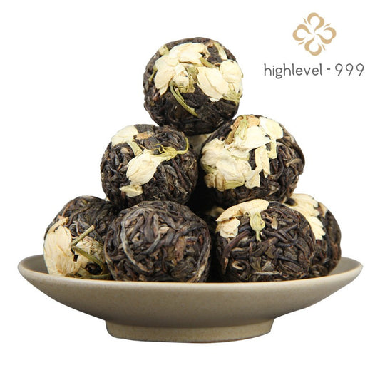 500g Pu'er Jasmine Tea Long Zhu Handmade Xiaotuo Tea Ancient Tree Tea Raw Tea