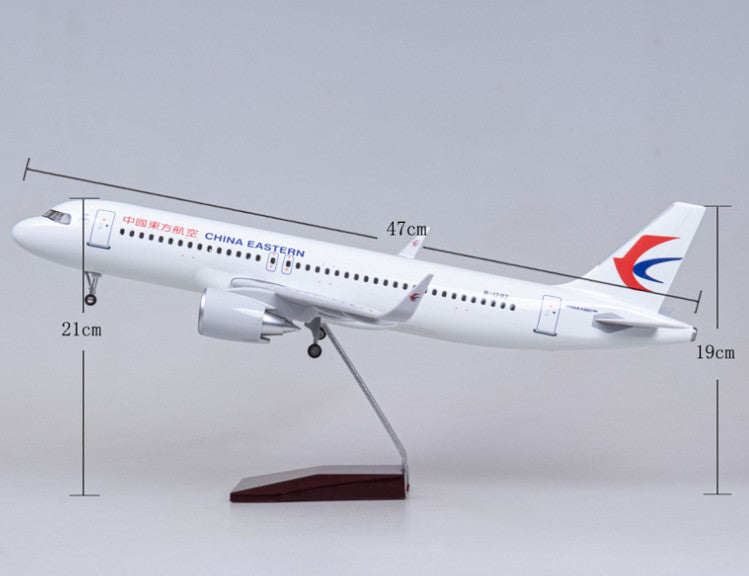 1:80 47CM CHINA EASTERN AIRBUS A320neo Airplane Landing Gear Resin Plane Model