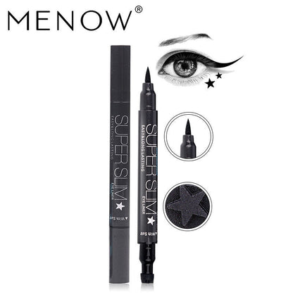 Star Pattern Eyeliner Black Long Lasting Liquid Eye Liner Pencil Cosmetic Beauty