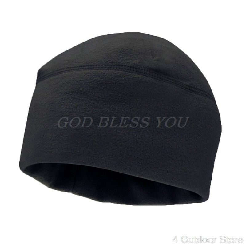 Unisex Polar Fleece Beanie Winter Solid Color Soft Warm Watch Cap Hat Outdoor