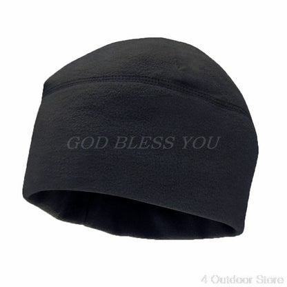Unisex Polar Fleece Beanie Winter Solid Color Soft Warm Watch Cap Hat Outdoor