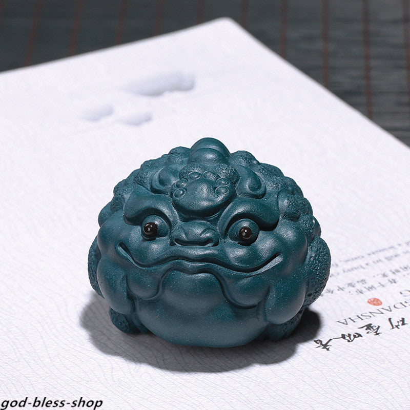 Yixing Zisha Tea Pet Purple Clay Tea Play Home Decoration Wealth Bring Mascot