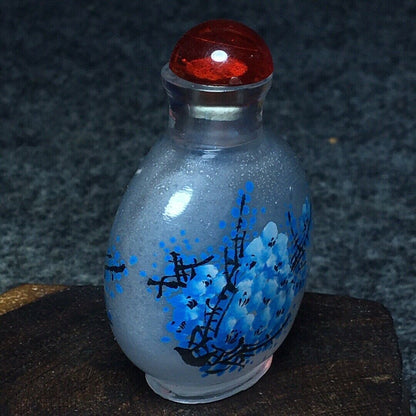 Ancient Chinese handmade interior painting ancient glazed snuff bottle