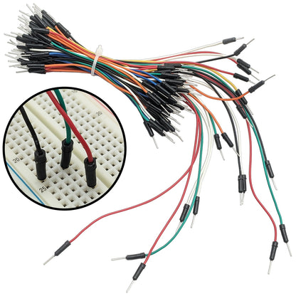 75 Pack Flexible Solderless Breadboard Jumper Wires M/M, 4 Different Lengths
