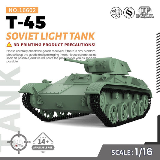 SSMODEL SS16602 1/16 Military Model Kit Soviet T-45 Light Tank